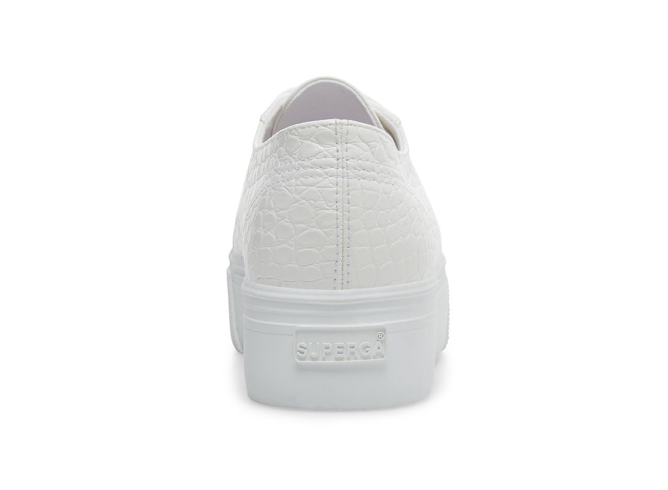 Platform Feminino Branco - Superga 2790 Syntcrocodile Woven - SXVLP-7563